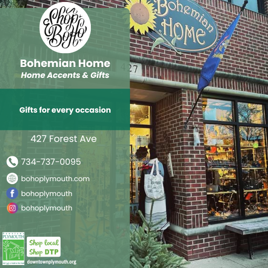 Bohemian Home Downtown Plymouth Michigan 48170