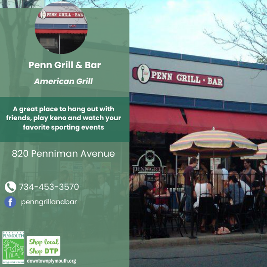 Penn Grill and Bar Downtown Plymouth 48170