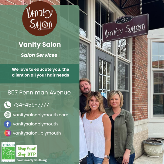 Vanity Salon Downtown Plymouth MI 48170