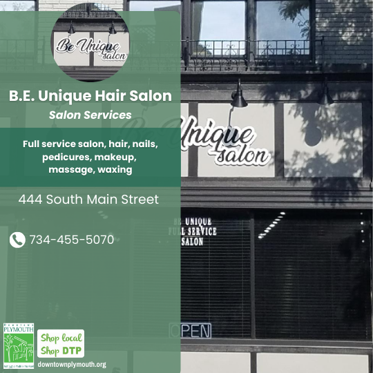 BE Unique Downtown Plymouth MI 48170