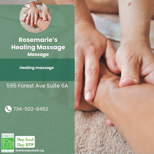 Rosemarie's Healing Massage Downtown Plymouth MI 48170