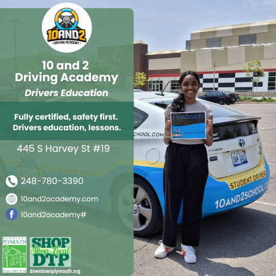 10 and 2 Driving Academy Downtown Plymouth Michigan 48170